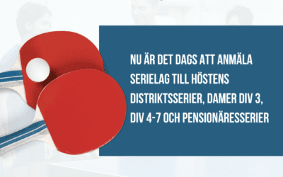 Inbjudan distriktsserier